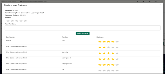 B2B Customer Web Portal Reviews and rating
