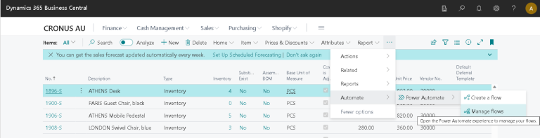 Microsoft Power Dashboard 08 Streamlining Operations How to Connect Microsoft Power Platform with Business Central